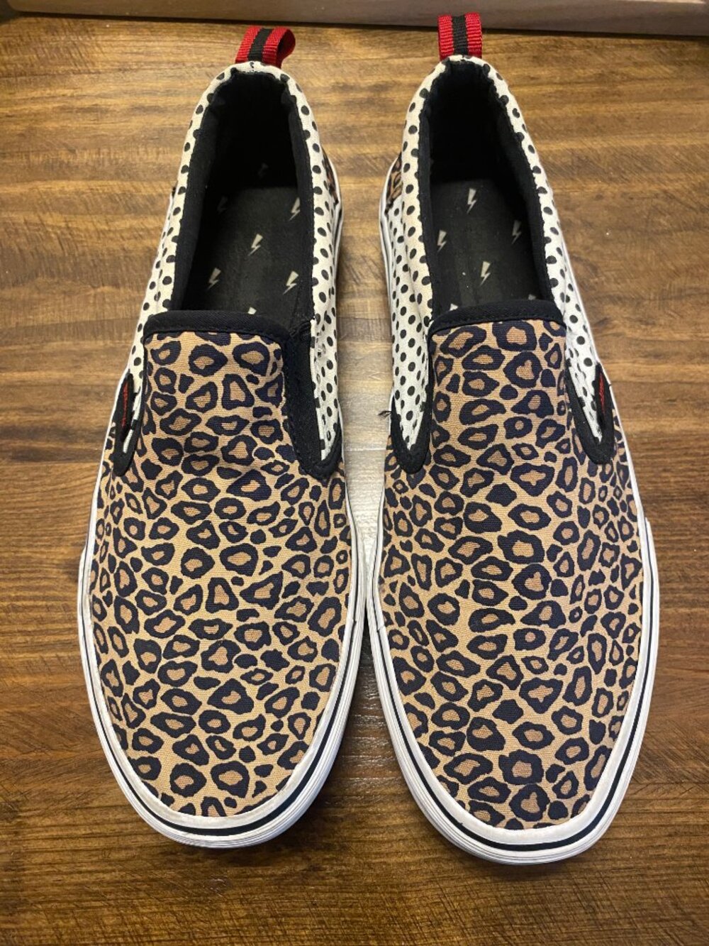 PUNKROSE by Skechers - Leopard Polka Dot Slip On Sneakers Women’s Size 9.5 - Picture 14 of 14